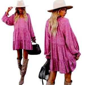 Juniper Ruffled Collar Swing Dress